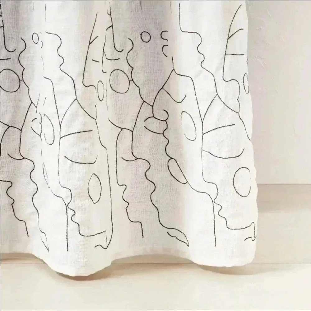 NWT In‎ This Together Shower Curtain White - Opalhouse designed with Jung…